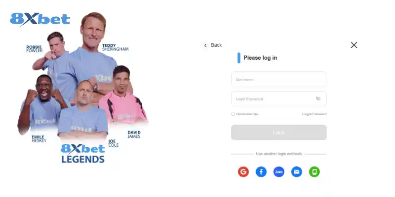 Link 8XBET: Hướng dẫn đăng ký, đăng nhập chi tiết 3 Hướng dẫn đăng nhập trên website